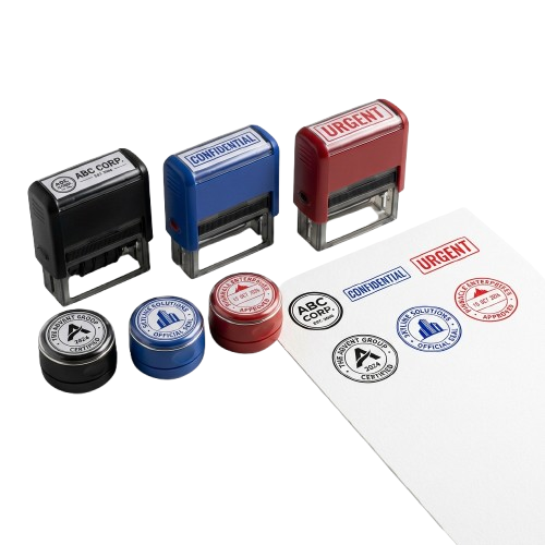 Rubber stamps and official seals
